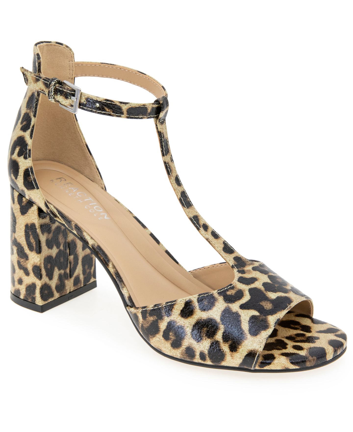 Женские сандалии Kenneth Cole Reaction Levine Round Toe Dress Sandals, цвет: Леопардовый — фото 1