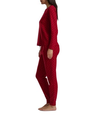 Women's 2-Pc. Packaged Printed Thermal Pajamas Set