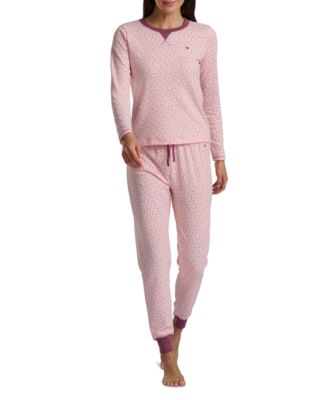 Women's 2-Pc. Packaged Printed Thermal Pajamas Set