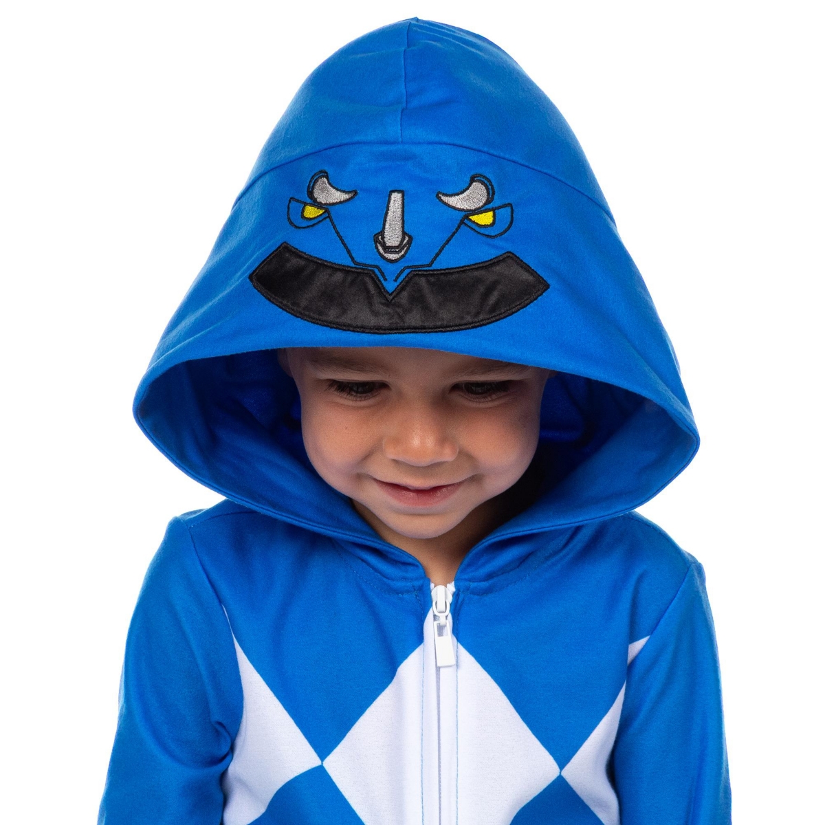 Power Rangers Character Toddler Boys' One Piece Hooded Sleep Pajama Union Suit Sleepwear Lounge