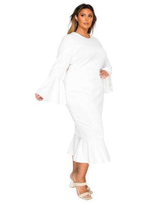 Women's Plus Size Sabrina Mermaid Hem Dress