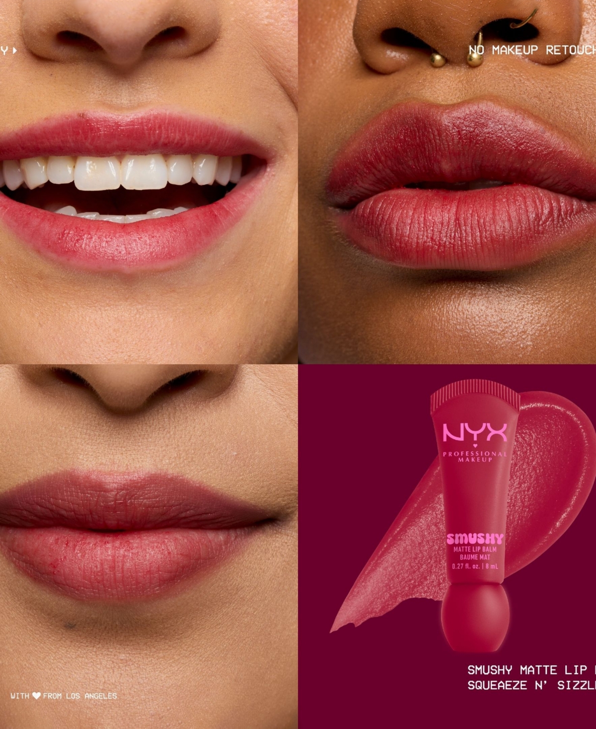 Nyx Professional Makeup Smushy Matte Lip Balm In Burgundy