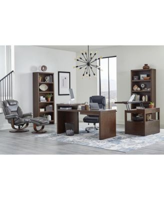 Monarch - Ice Manual Reclining Swivel Chair and Ottoman