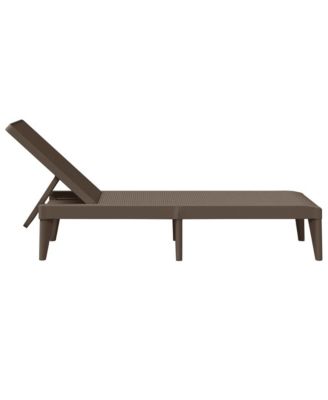 Sun Lounger Brown Polypropylene Standard UV-resistant materials