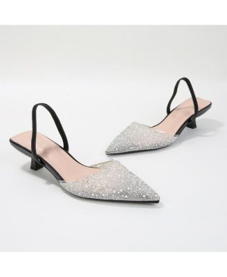 Mara Slingback with Pearls and Rhinestones