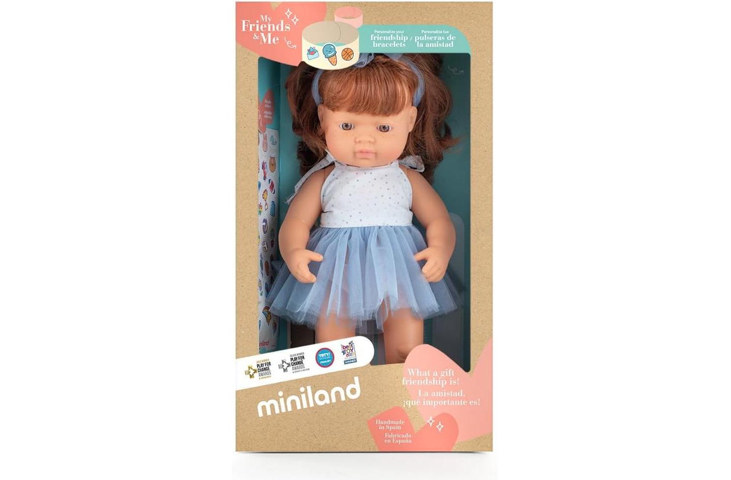 Детская кукла MINILAND My Friends & Me Baby Girl with Red Hair 15" Articulated Anatomically-Correct Baby Doll, Ages 10 Months+, цвет: Light Skin — фото 4