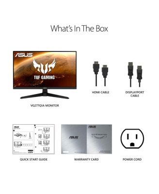 TUF VG277Q1A 27" 16:9 Full HD 165Hz VA LED Gaming Monitor, Built-In Speakers