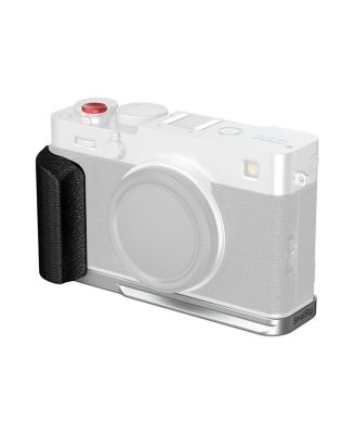 L-Shape Mount Plate with Silicone Handle for Fujifilm X-E5 Camera, Silver