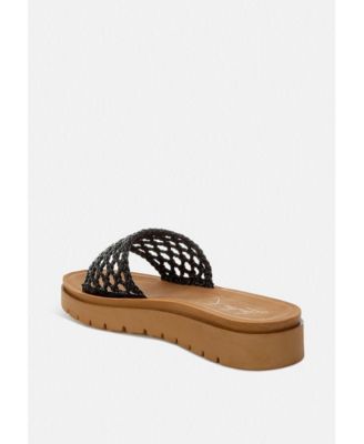 Womens Sayura Woven Slip-On Sandals