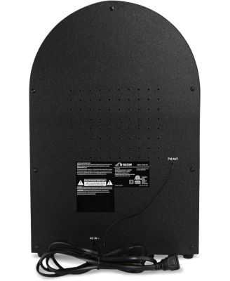 WILSHIRE Desktop Bluetooth LED Jukebox Speaker with FM Radio - Black