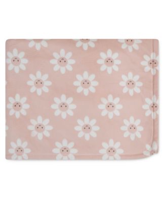 Baby Girls' Daisy Print Plush Blanket