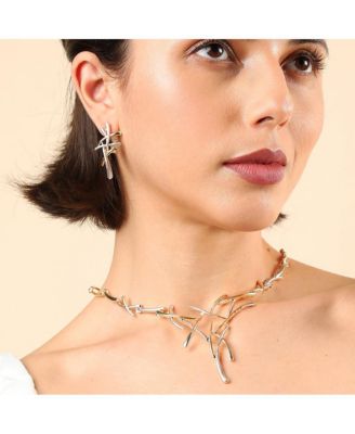 Gold-Plated Stones Jewellery Set