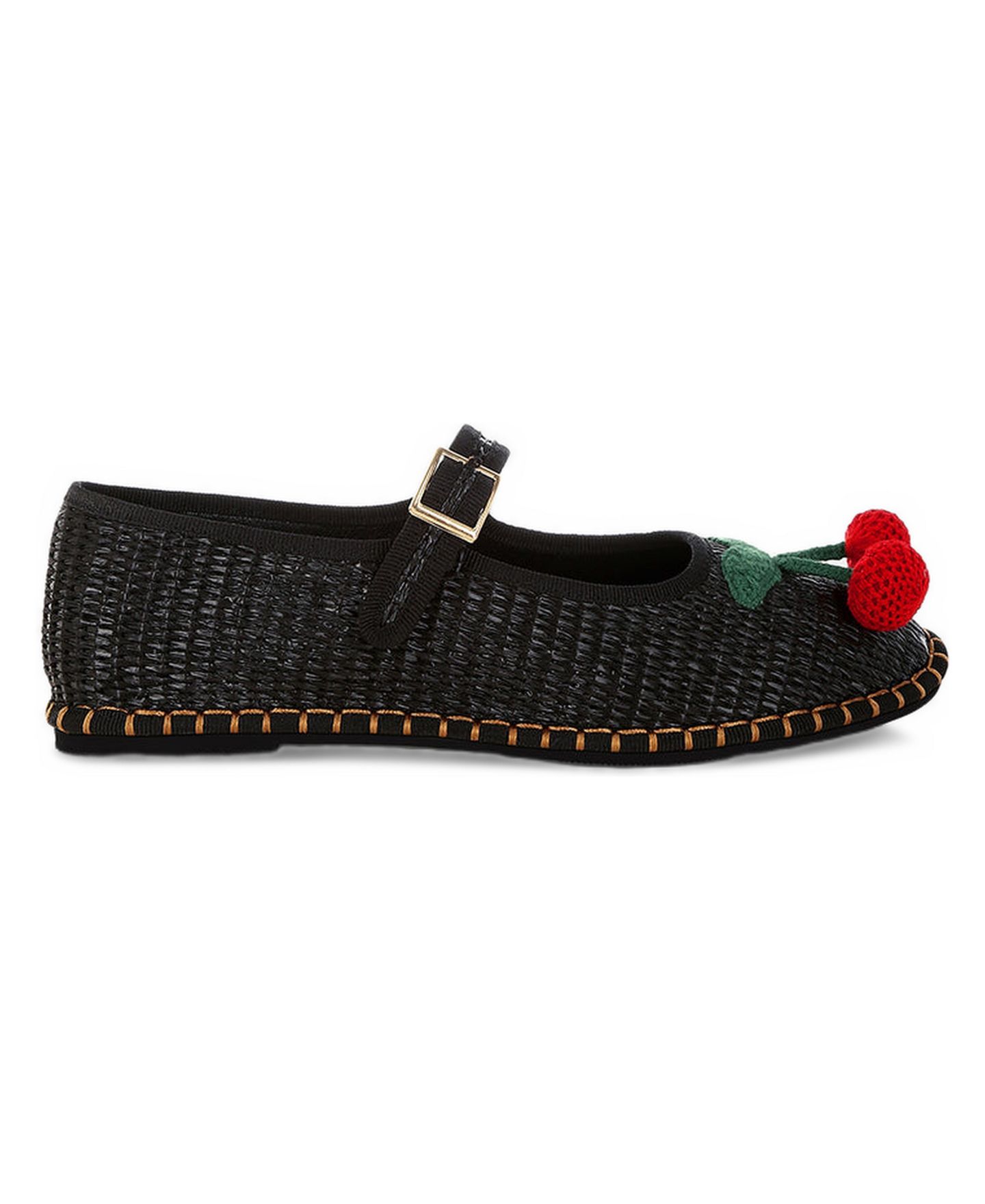 Женские балетки Rag & Co Brunch Date Cherry Accent Mary Jane Flats, цвет: Чёрный — фото 2
