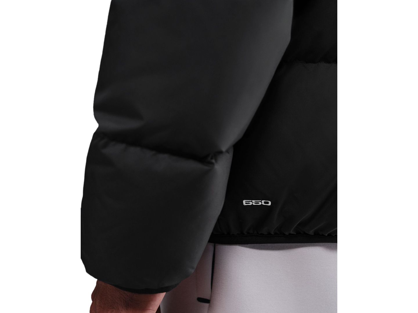 Мужская куртка Nike Sportswear Club Therma-FIT Puffer, цвет: Чёрный / Белый — фото 4