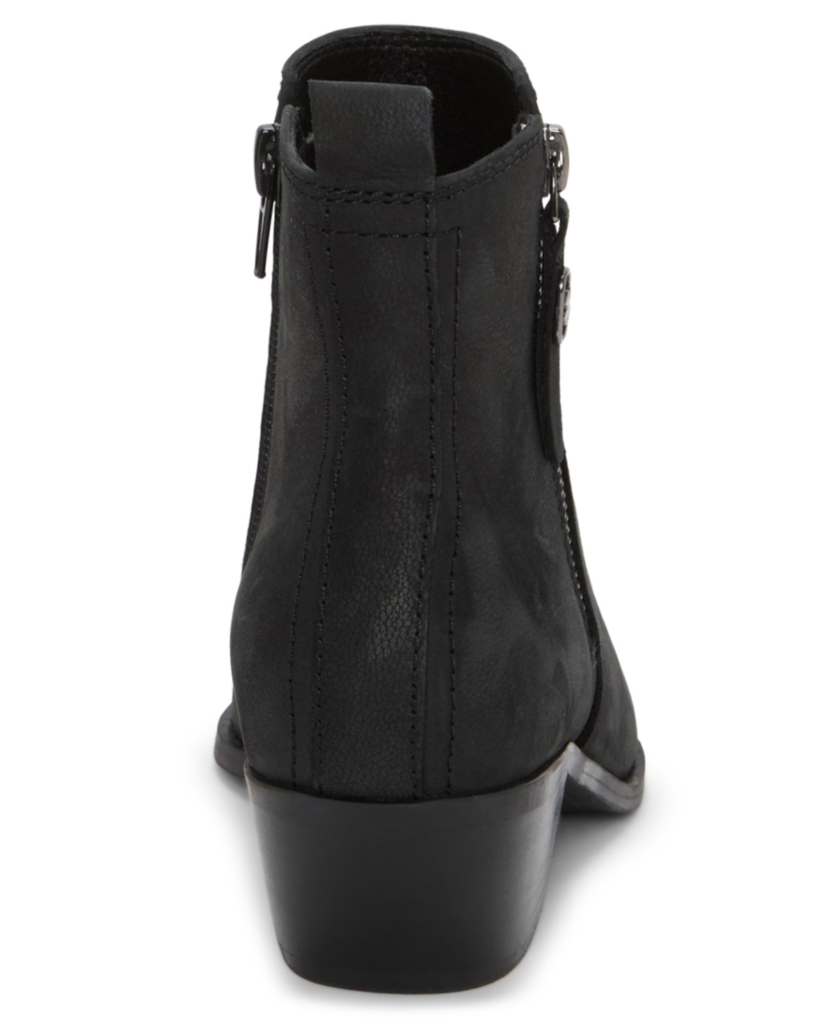Lucky Brand Women's Ailein Pointed Toe Zipper Ankle Booties In Black