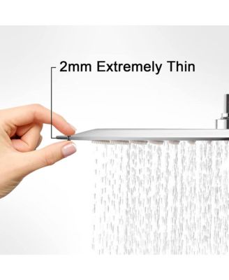 High Pressure Square Rain Shower Head with Waterfall Full Body Coverage