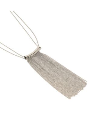 Women's The Hanging Chain Bar Lariat Necklace