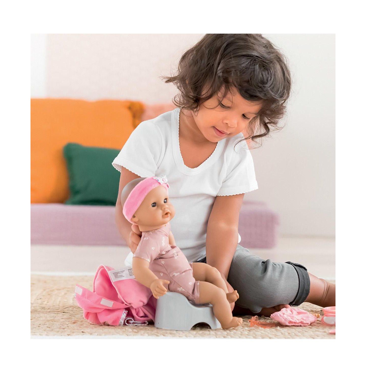 Детские куклы Corolle Mon Premier Poupon 12" Doll Feeding and Diapering Accessory Set, 11-Piece, Ages 18 Months+, цвет: Розовый — фото 6