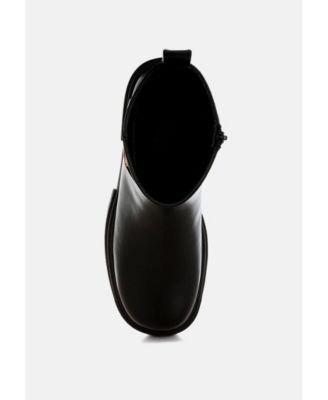 Womens Corsac Buckle Belt Ankle Boots