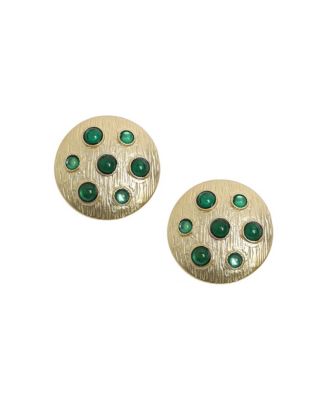 Emerald Cascade Stud Earrings