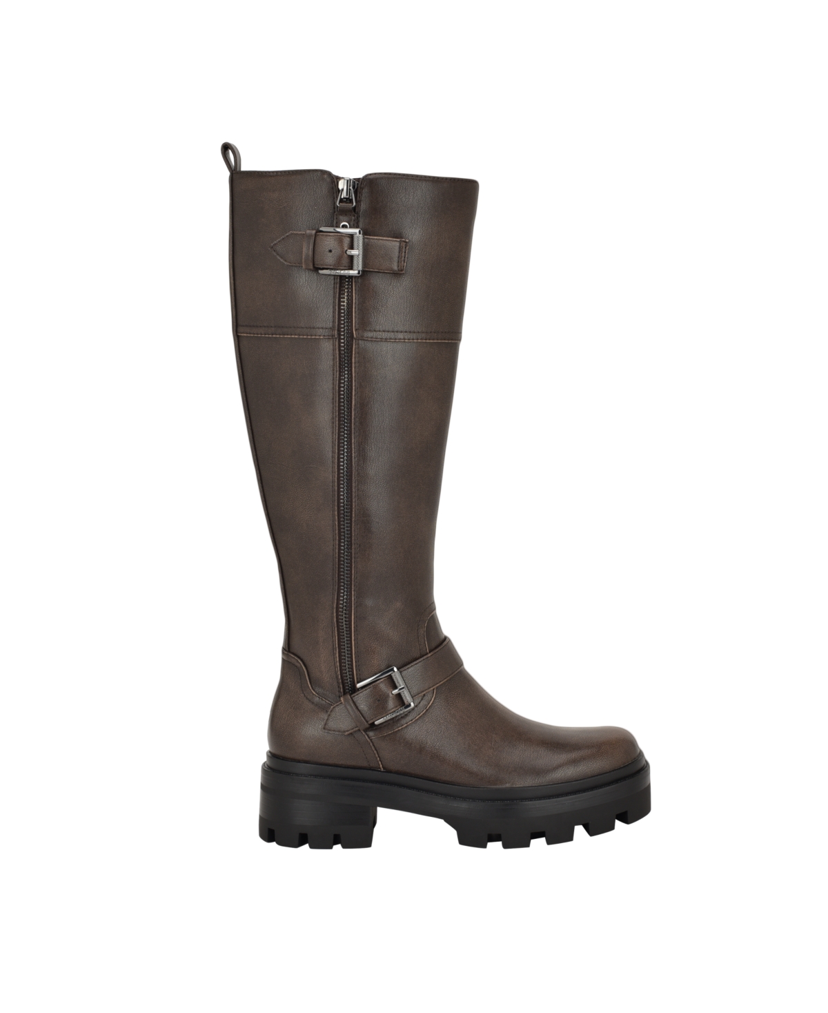 Guess Lynnie Knee High Boot In Brown