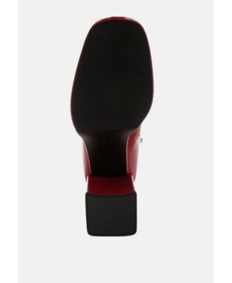 Womens Poulin Faux Leather Chelsea Boots