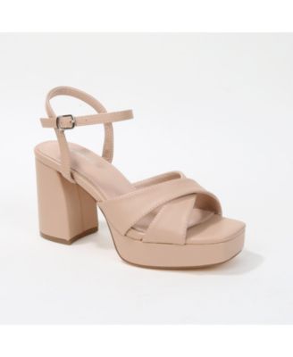 Guadalupe Crisscross Straps Platform Heels