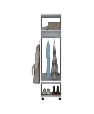 36.8 “ Manufactured Wood built-in mirror Wardrobe Devon Armoire.