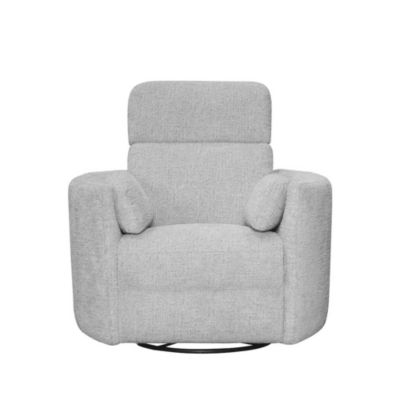 Angora Linen Manual Swivel Recliner