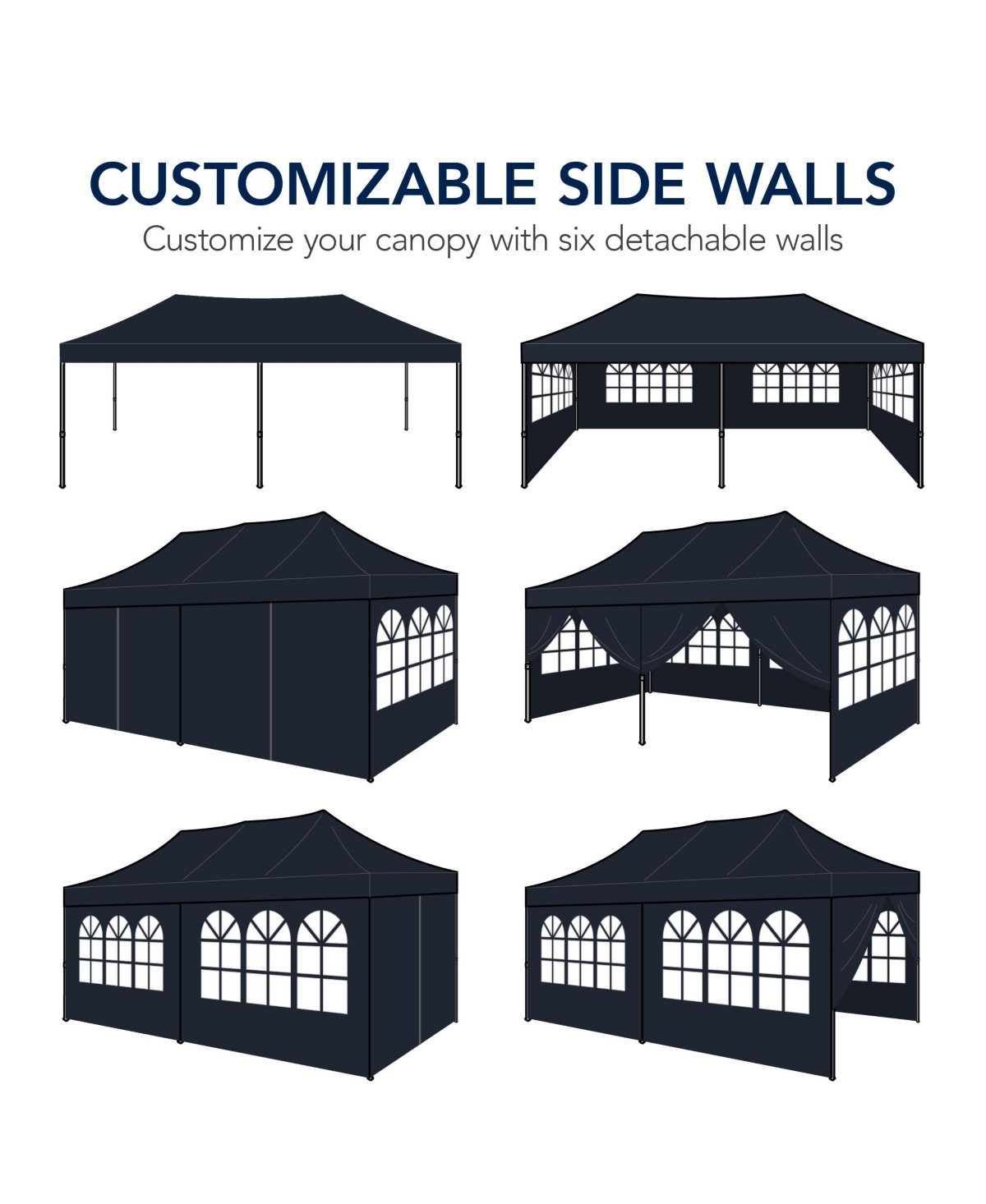 Best Choice Products 10x20ft Party Tent Pop Up Canopy Easy Setup w/ 1-Button Setup, Wheeled Case, 4 Weight Bags