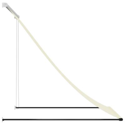 Retractable Awning Cream Polyester fabric with PA coating, Steel