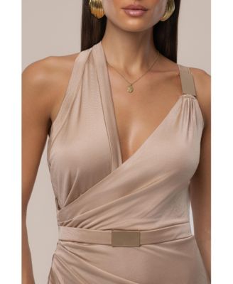 Anniversary Belted Wrap Dress