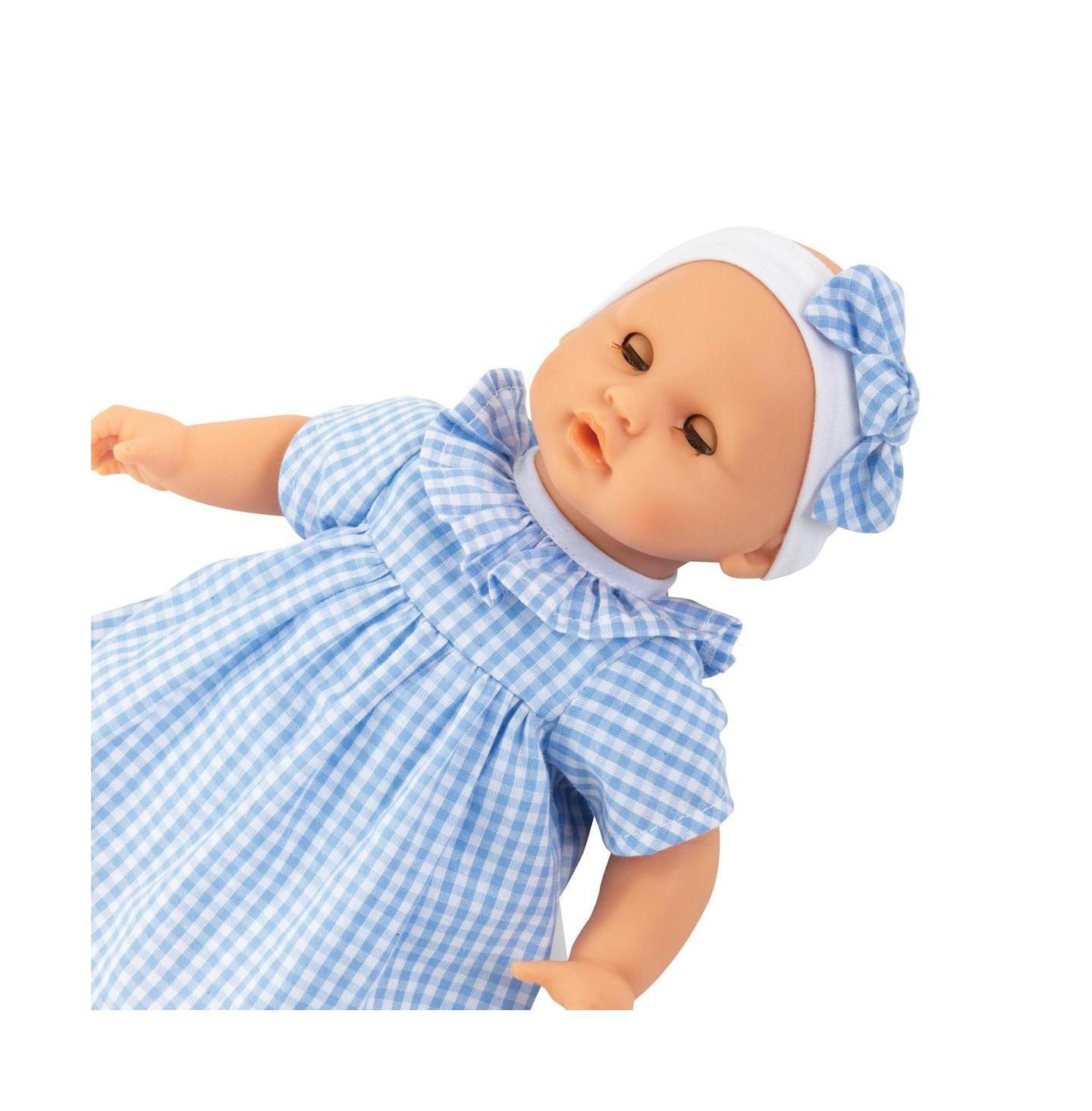 Детская кукла Corolle Milly 12" Soft-Bodied Baby Doll with Sleepy Eyes and Vanilla Scent, Ages 18 Months+, цвет: Синий — фото 4