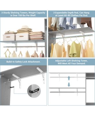 Adjustable Closet System for Bedroom