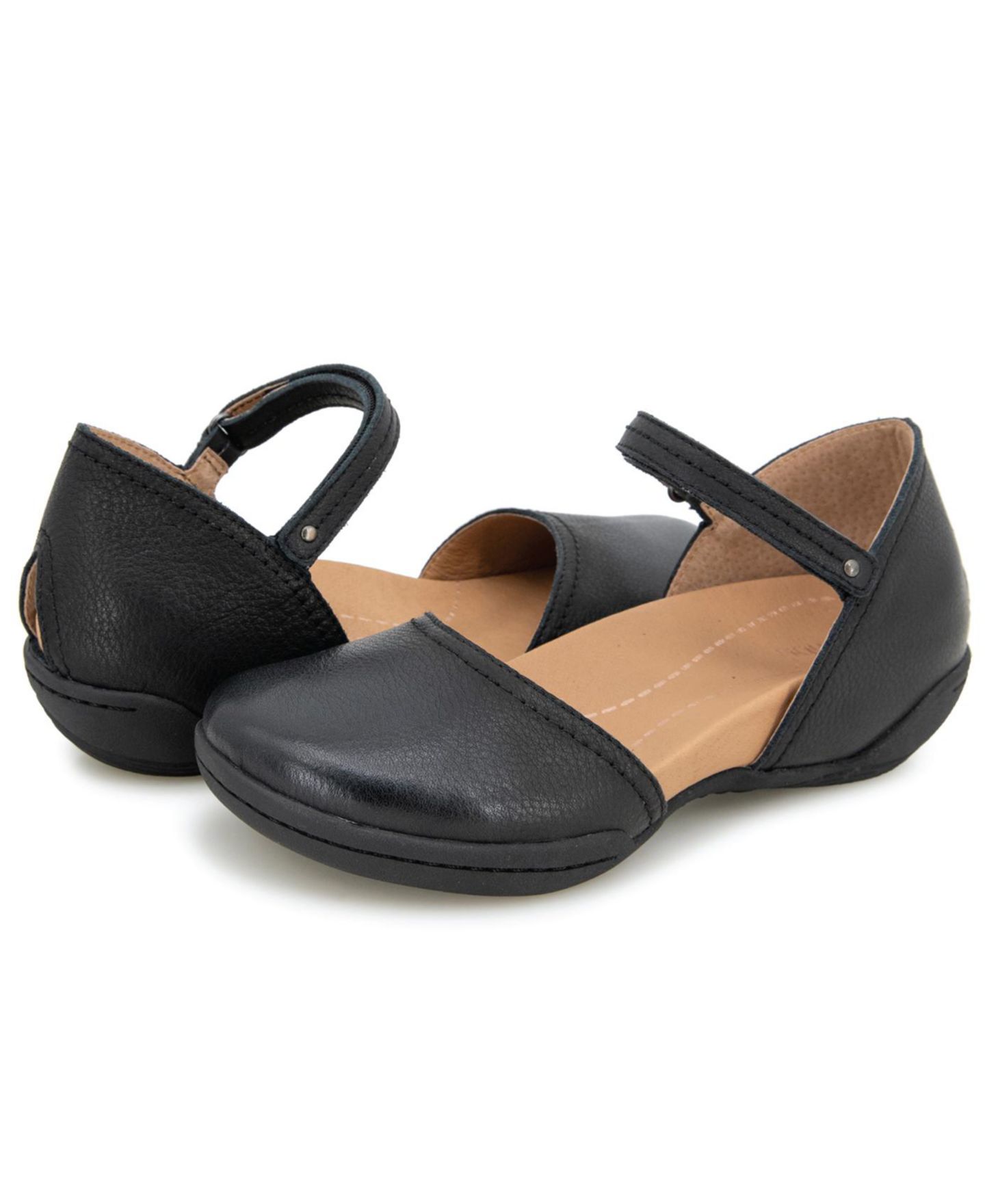 Обувь Jambu Women's Margo Mary Jane Casual Flat Shoes, цвет: Чёрный — фото 6