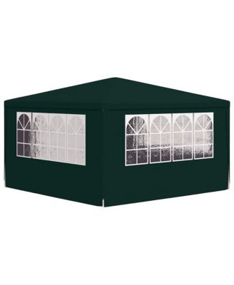 Party Tent Green Polyethylene, Steel Large Collapsible