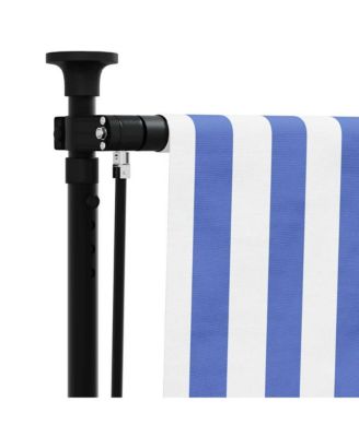 Outdoor Roller Blind Blue and White