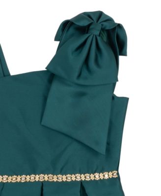 Girls' 7-16 Mikado One-Shoulder Hi-Low Dress