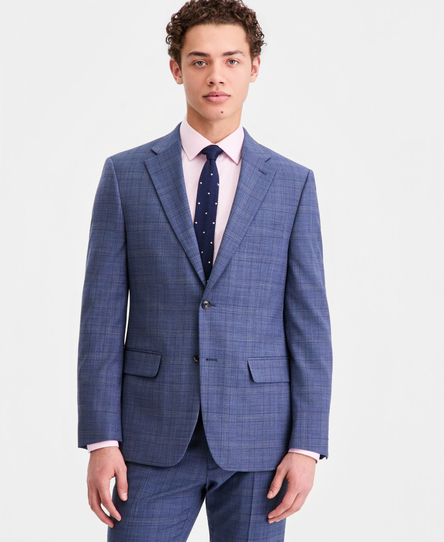 Men's Modern-Fit Wool TH-Flex Stretch Suit Separates Pant
