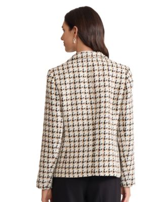 Women's Long-Sleeve Faux Double-Breasted Jacket