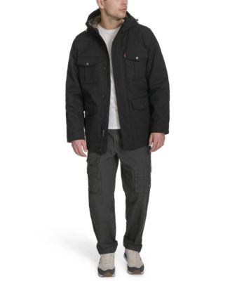 Men's Field Parka with Plaid Lining Jacket