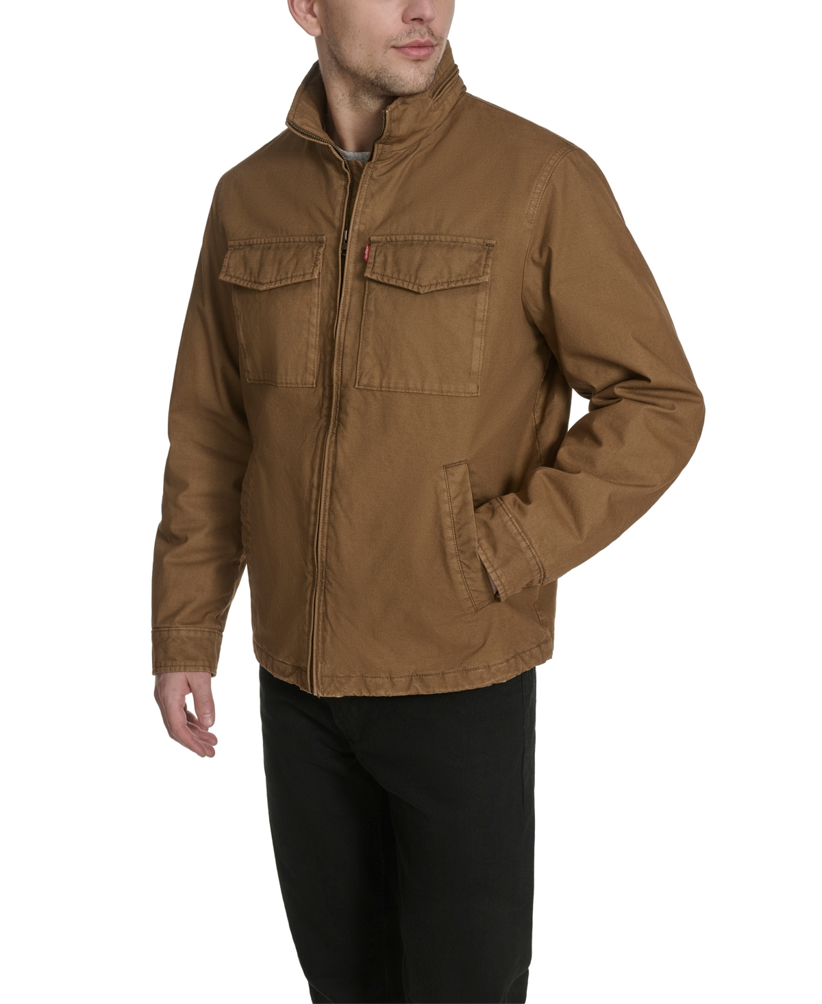 Levi's Men's Cotton Military Jacket In Brown