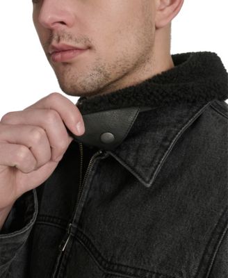 Men's Denim Western Sherpa Lined Collar Jacket