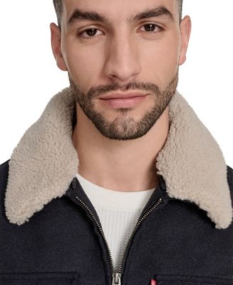 Men's Wool Blend Depot Sherpa Collar Jacket 