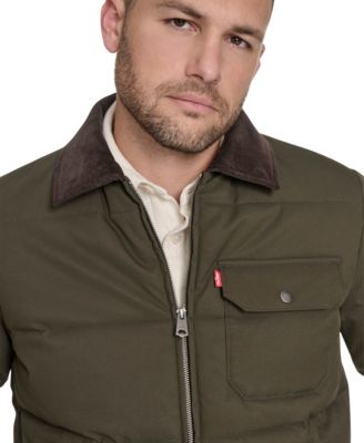 Men's Quilted Corduroy Collar Depot Jacket