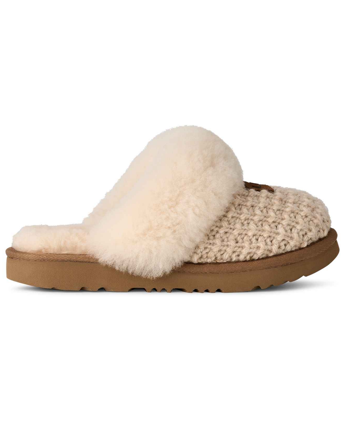 Ugg Baby Girls Cozy Ii Knit Round Toe Slippers In Brown