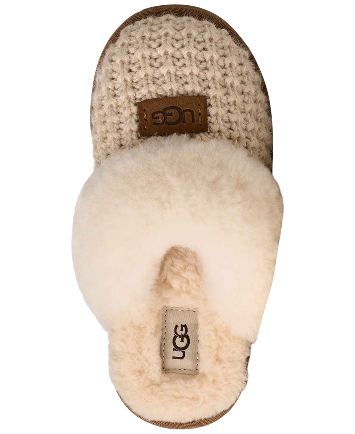 Ugg Baby Girls Cozy Ii Knit Round Toe Slippers In Brown
