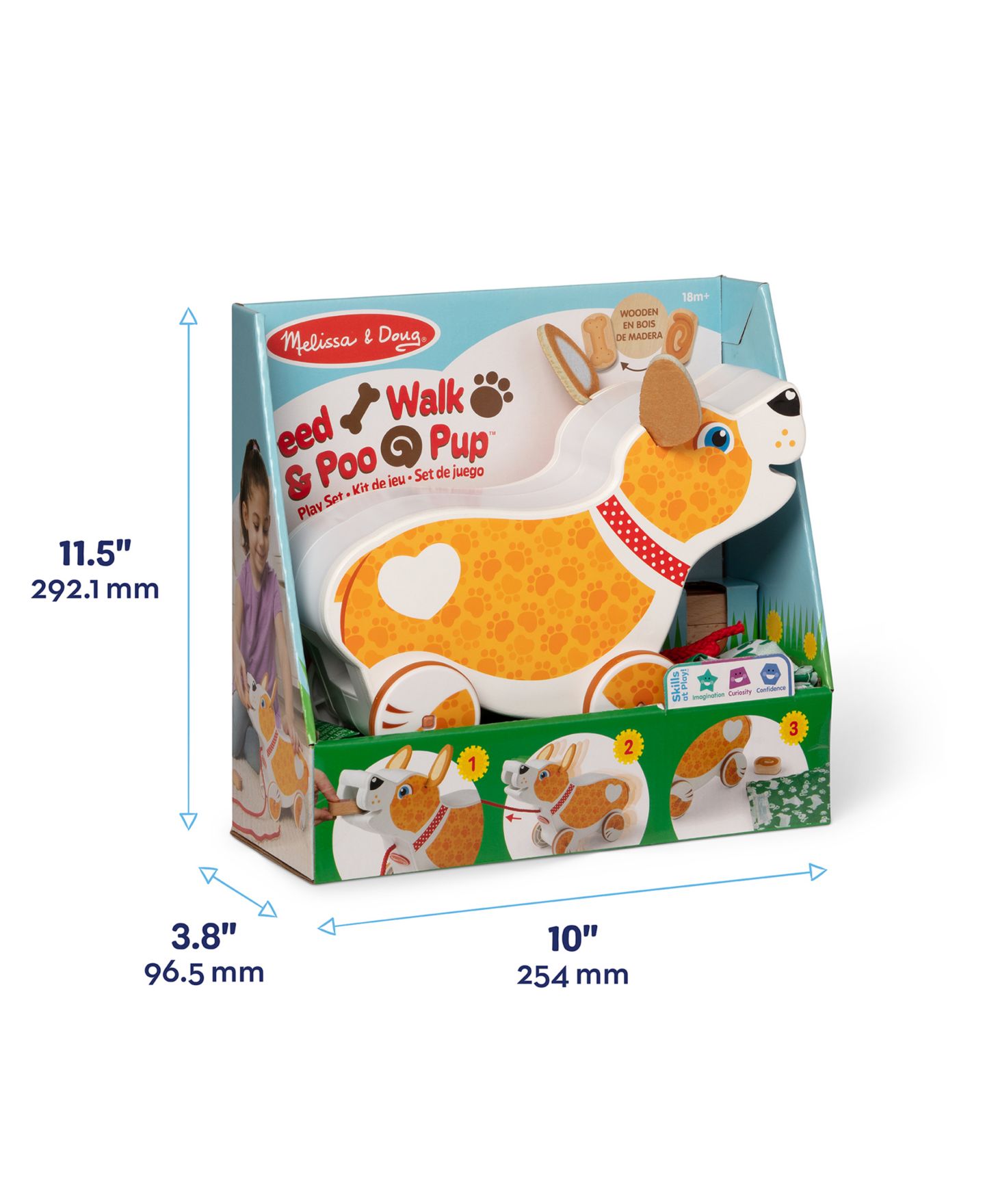 Детские игрушки Melissa and Doug Puppy Cause-and-Effect Pull Toy, 5-Piece Play Set, Ages 18 Months to 4 — фото 2