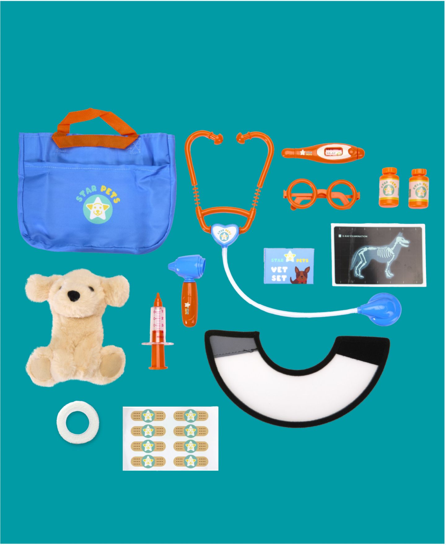 Детский игровой набор Geoffrey's Toy Box Star Pets Vet Animal Care 14-Piece Playset, Ages 6+ — фото 4