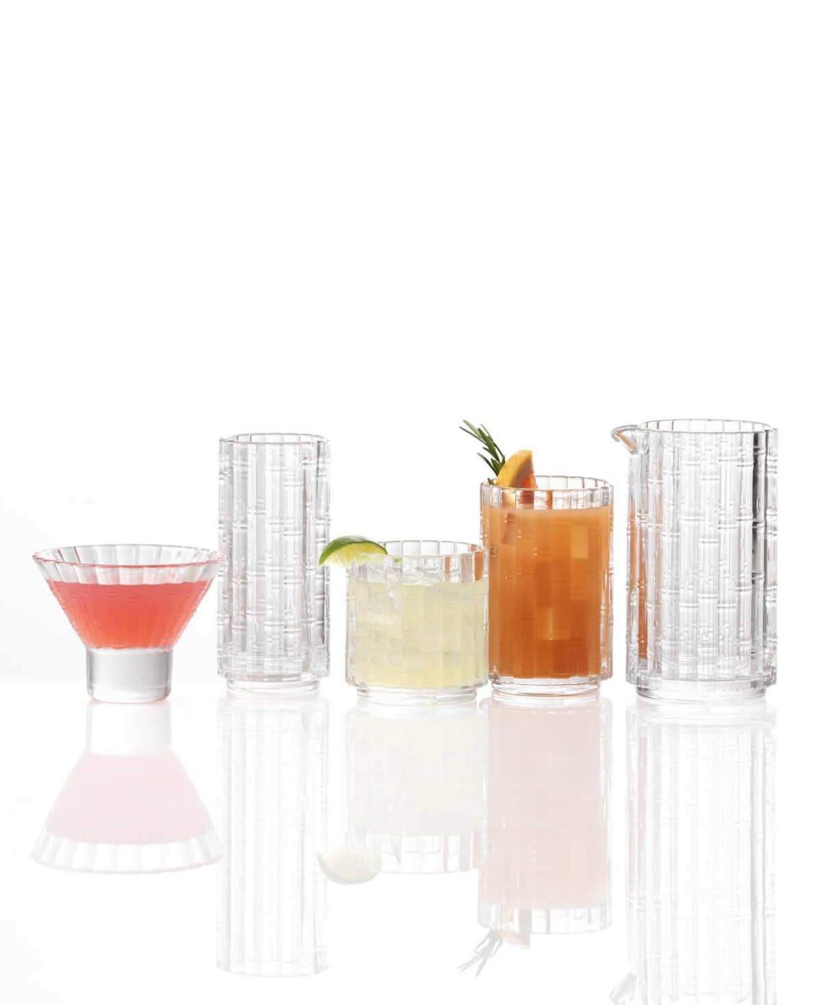 Fortessa Mahalo Martini Glasses, Set Of 4 In Transparent